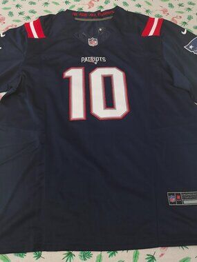 Patriots Navy Blue NFL Jersey #10